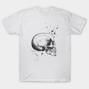 Skull Art • Illustration With Splashes T-Shirt